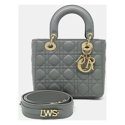 Dior Grey Leather Lady Small Bag