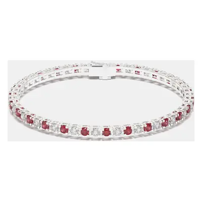 925 Sterling Silver Tennis Color & Lab Grown Diamond Bracelet