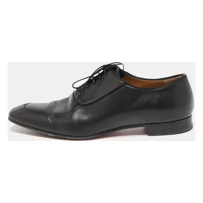 Christian Louboutin Black Leather Lafitte Oxfords Size