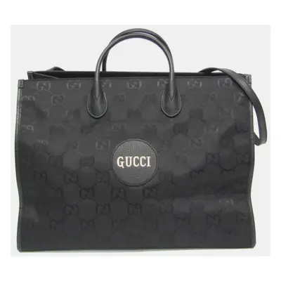 Gucci Black Nylon Canvas/Leather Off The Grid GG Shoulder Bag