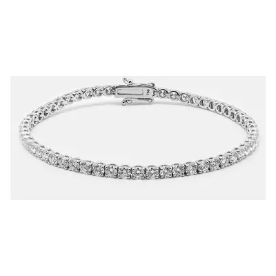 18k White Gold Round Brilliant Cut Lab Grown Diamonds Bracelet (Approx 5.56 ct)