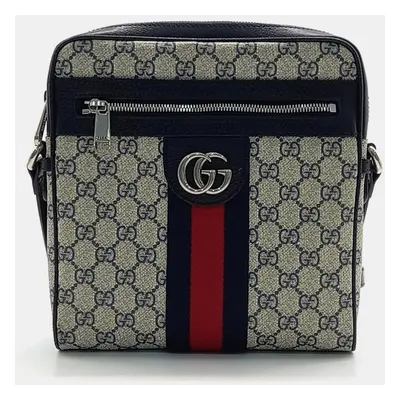 Gucci Beige Black PVC Ophidia GG small messenger bag