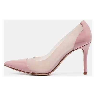 Gianvito Rossi Pink Patent Leather and PVC Plexi Pumps Size