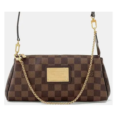 Louis Vuitton Brown Damier Ebene Canvas Eva Shoulder Bag