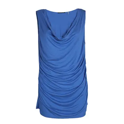 Elie Tahari Cobalt Blue cowl Neck Sleeveless Top