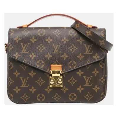 Louis Vuitton Brown Monogram Pochette Metis