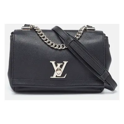 Louis Vuitton Black Leather Lockme II BB Bag