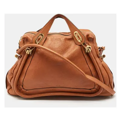 Chloé Brown Leather Paraty Shoulder Bag