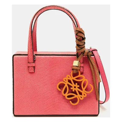 Loewe Pink Lizard Postal Frame Satchel