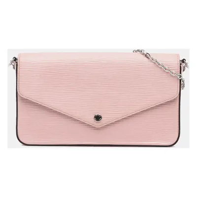 Louis Vuitton Pink Epi Pochette Felicie Bag