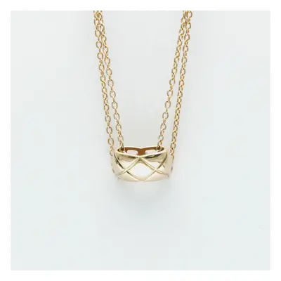 Chanel 18K Rose Gold Coco Crush Pendant Necklace