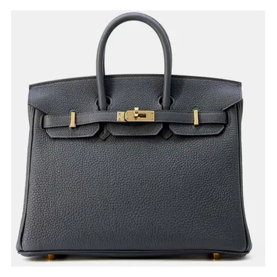 Hermes Gris Misty Togo Leather Birkin Bag