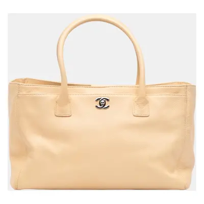 Chanel Beige Medium Executive Cerf Tote Bag