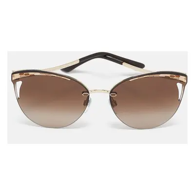 Bvlgari Brown Gradient Serpenti Cat Eye Sunglasses