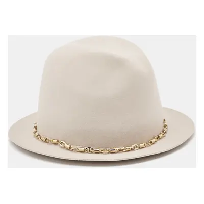 Loro Piana Beige Baby Cashmere and Lapin Felt Mirabel Panama Hat