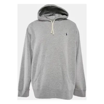 Polo Ralph Lauren Grey Cotton Blend Knit Hoodie