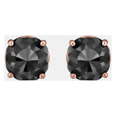 14K Rose Gold Black Stone Stud Earrings (Appox 5.00 cts)