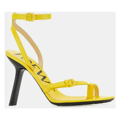 Loewe Acacia Yellow Leather Petal Sandals Women’s IT