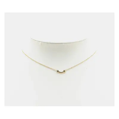 Tiffany & Co. 18K Yellow Gold T Smile Mini Necklace