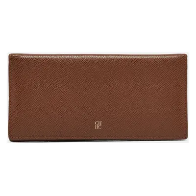 Carolina Herrera Brown Leather Bifold Continental Wallet