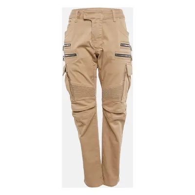 Balmain Paris Beige Cotton Cargo Pants