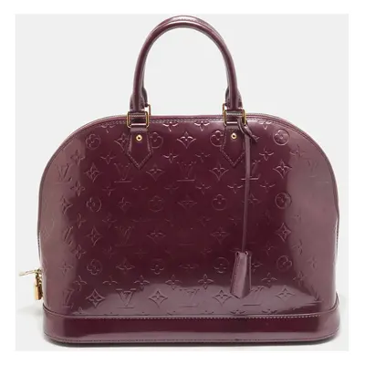 Louis Vuitton Violette Monogram Vernis Alma GM Bag