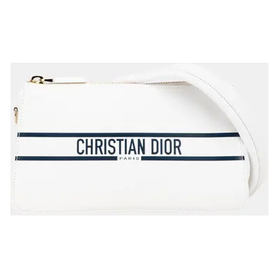 Dior White Leather Vibe Shoulder Bag