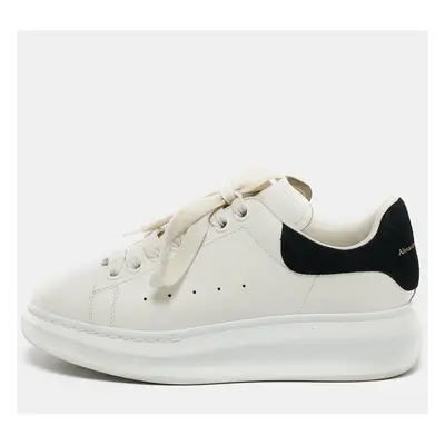 Alexander McQueen White/Black Leather Larry Sneakers Size