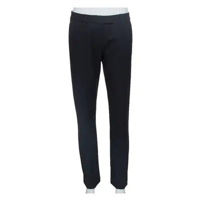 Prada Black Wool Tapered Trousers