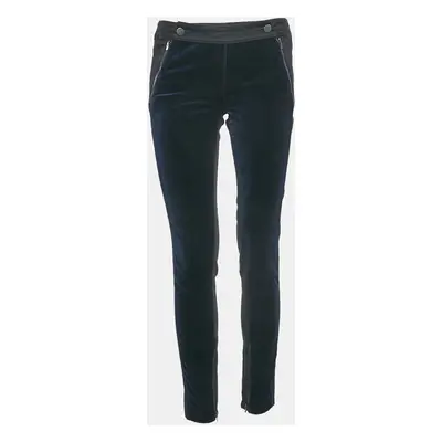 Stella McCartney Black/Blue Denim and Velvet Jeans Waist 28"