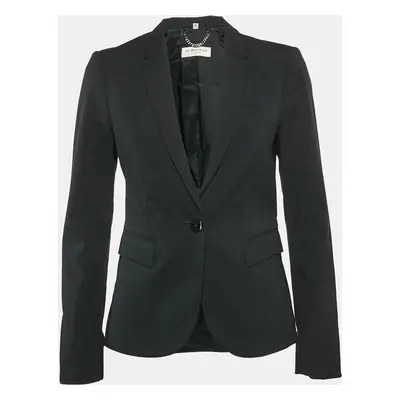 Burberry London Black Wool Single Breasted Blazer