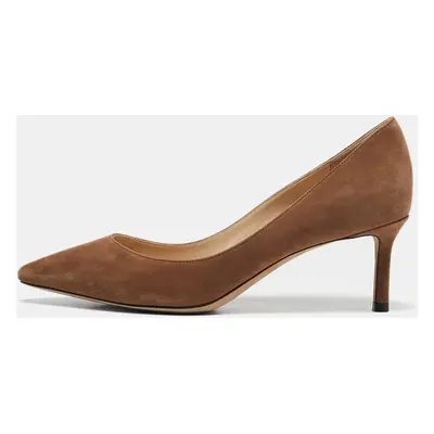 Jimmy Choo Brown Suede Romy Pointed Toe Pumps Size