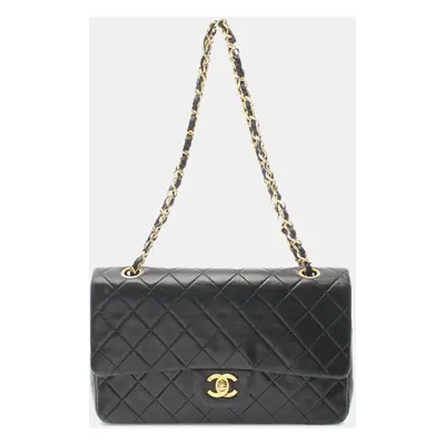 Chanel Black Medium Classic Lambskin Double Flap