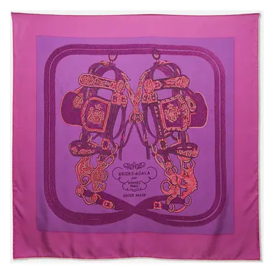 Hermes Purple Silk Brides de Gala Brode Scarf