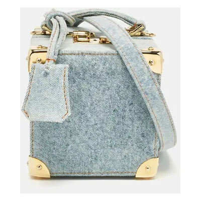 Natasha Zinko Blue Denim Box Crossbody Bag