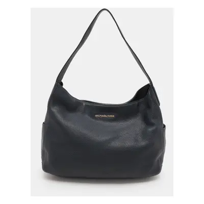 Michael Kors Navy Blue Leather Ashbury Hobo