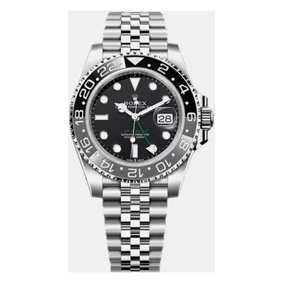 Rolex Black Stainless Steel GMT Master II Automatic Men's Wristwatch mm