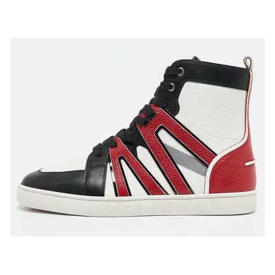 Christian Louboutin Multicolor Leather High Top Sneakers Size 42.5