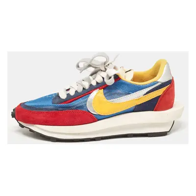 Nike x Sacai Multicolor Leather and Suede LD Waffle Varsity Blue Sneakers Size