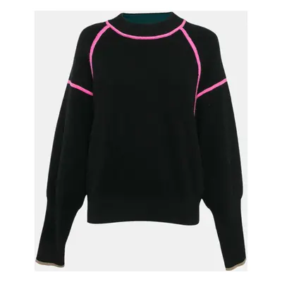 Diane Von Furstenberg Black Wool Rhlyee Jumper