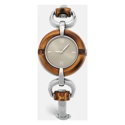 Gucci Bronze Stainless Steel Bamboo