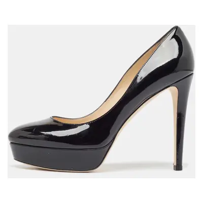 Jimmy Choo Black Patent Leather Cosmic Pumps Size