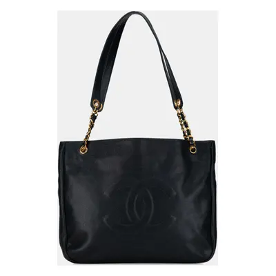 Chanel Black Caviar CC Tote