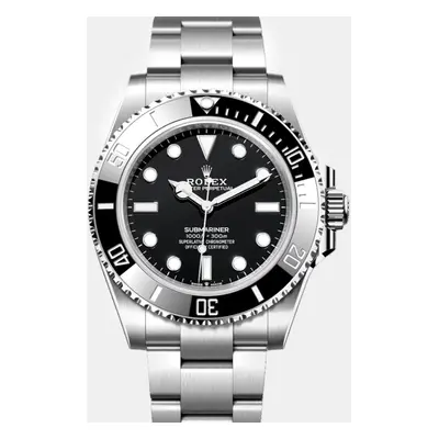 Rolex Black Stainless Steel Submariner Automatic Men's Wristwatch mm