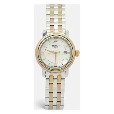 Tissot Mother of Pearl Two Tone Stainless Steel Bridgeport T097010A Women's Wristwatch