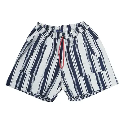 Roma e Tosca Blue & White Striped Adjustable Shorts