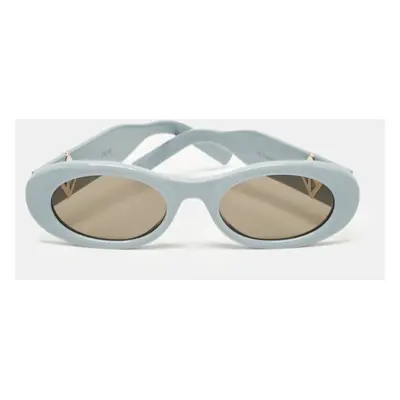 Dior Light Blue/Black CD Diamond R11 Oval Sunglasses