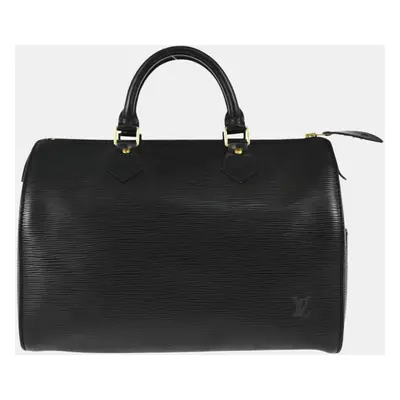 Louis Vuitton Black Epi Speedy Handbag