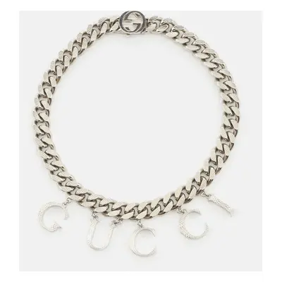 Gucci Spirit Silver Tone Choker Necklace