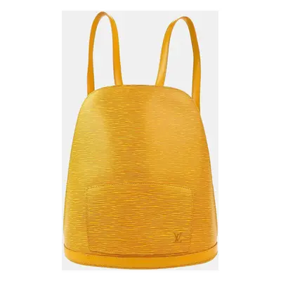 Louis Vuitton Yellow Epi Gobelins Backpack